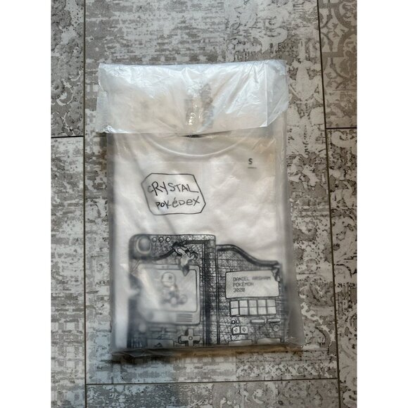 Pokemon Daniel Arsham Uniqlo Pokedex White T-shirt Size Small - Picture 1 of 1